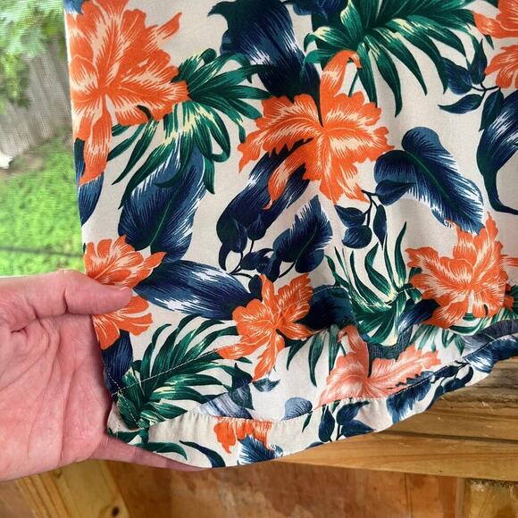 Izod Club International Tour Men's Vintage Hawaiian Button Down Shirt Size L - Picture 3 of 7